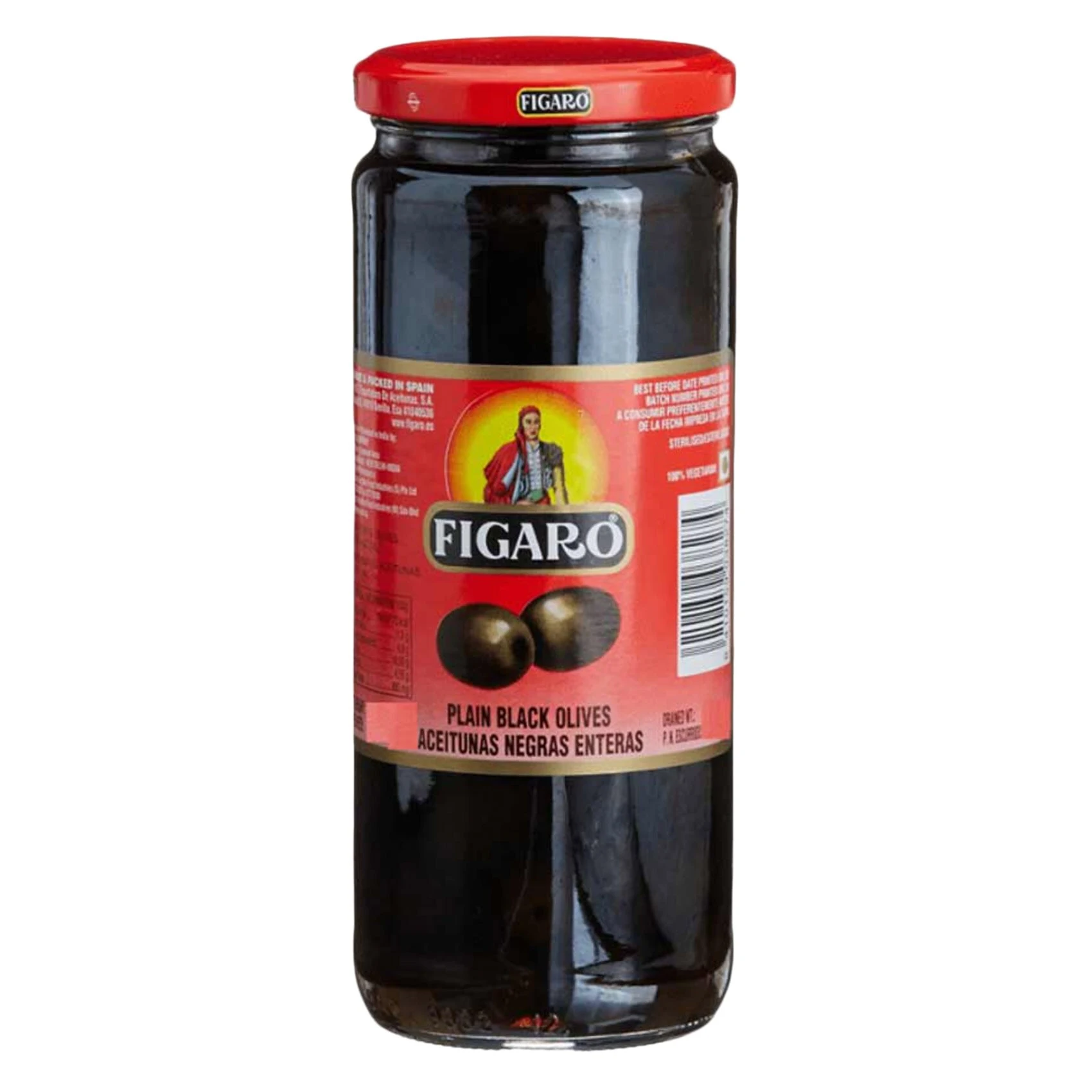 Figaro Plain Blk Olives 240G